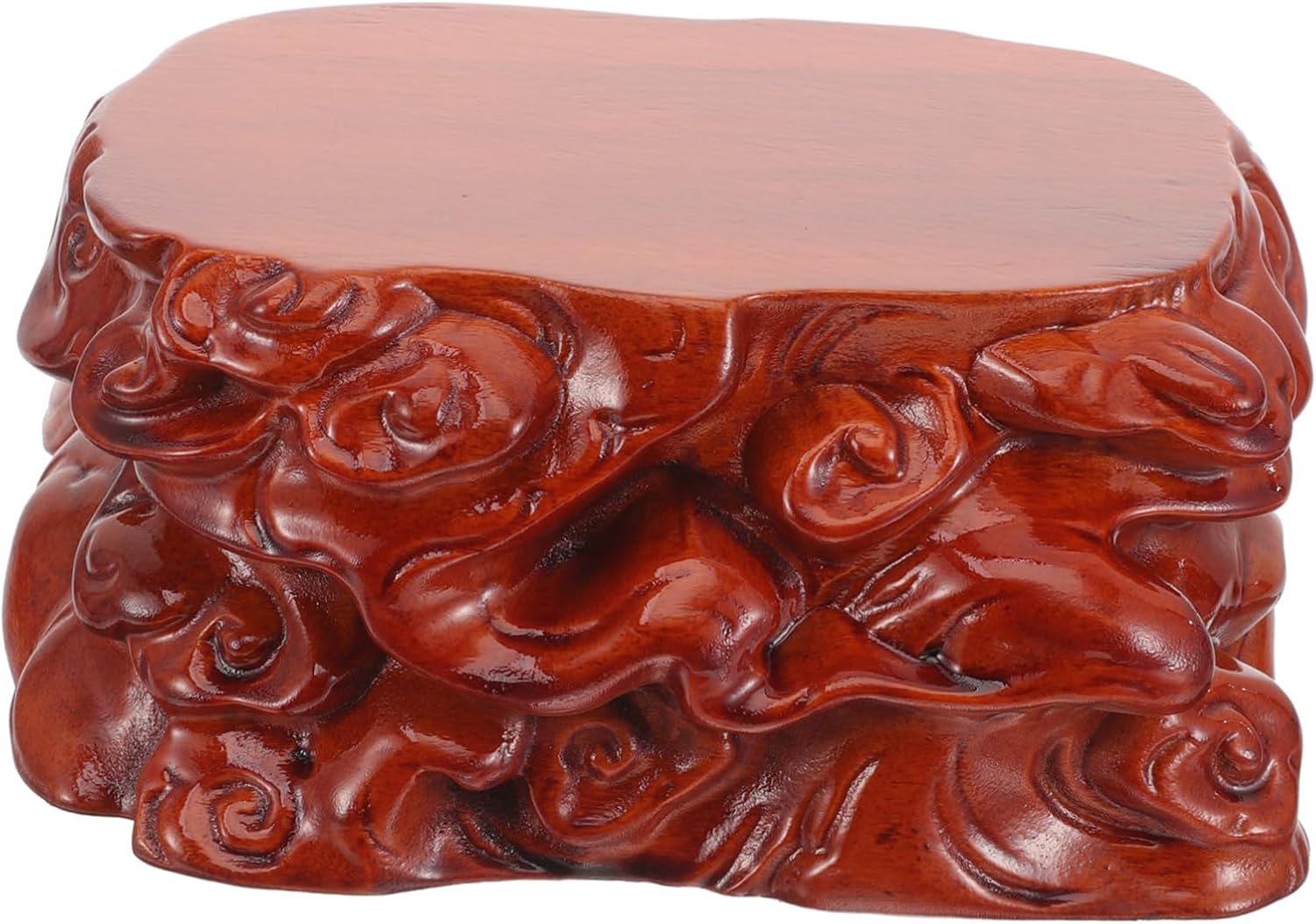 Cabilock Crafts Display Holder Wooden Vase Stand Plant Riser Base for Home Decor