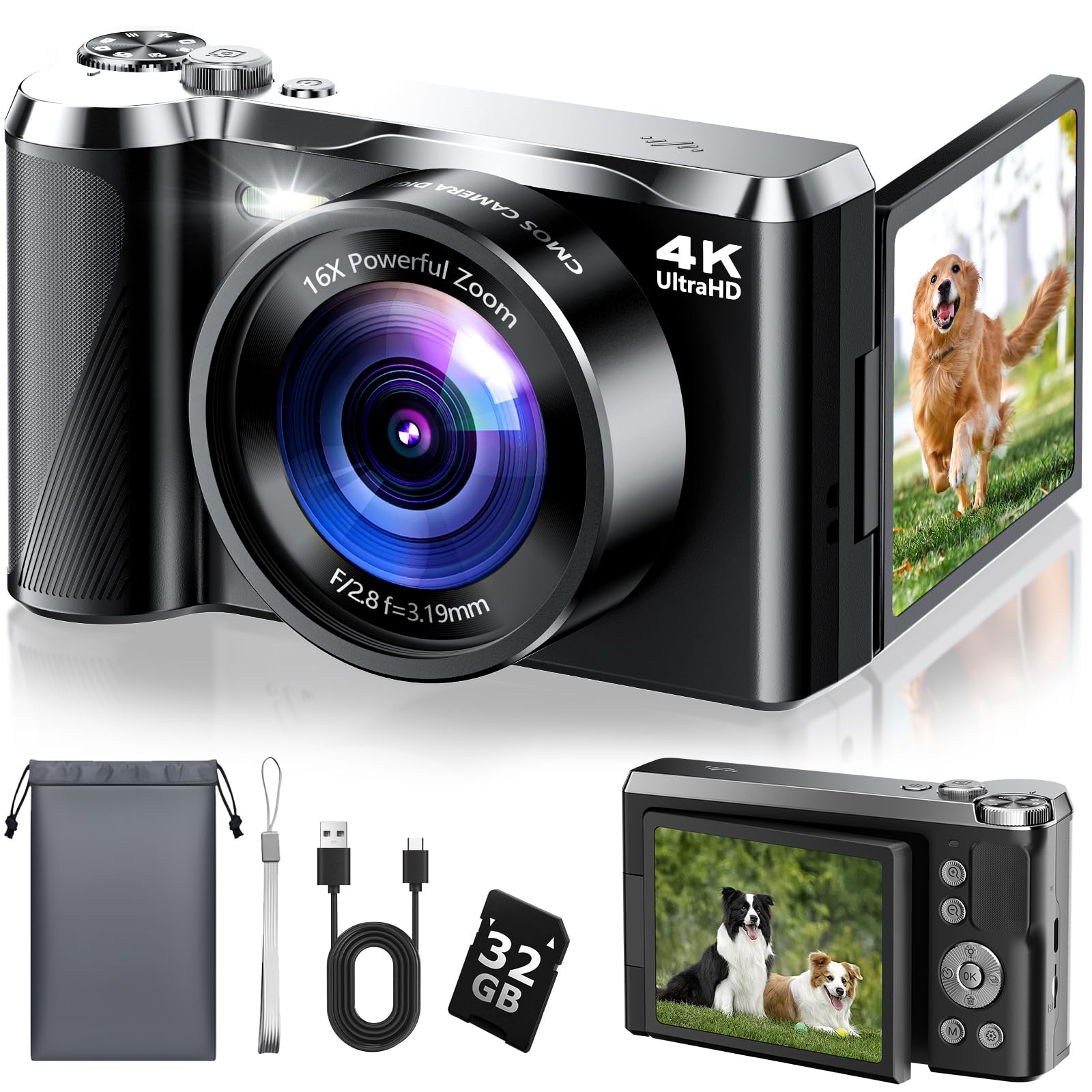 コスプレ衣装 Digital camera 3 piece Amazon.com : 4K Digital Camera for Photography- 56MP Autofocus
