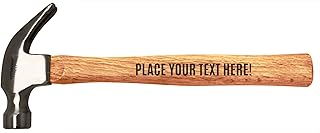 Customized Gift Any Text Custom Words Personalized Message Engraved Wood Handle Steel Hammer