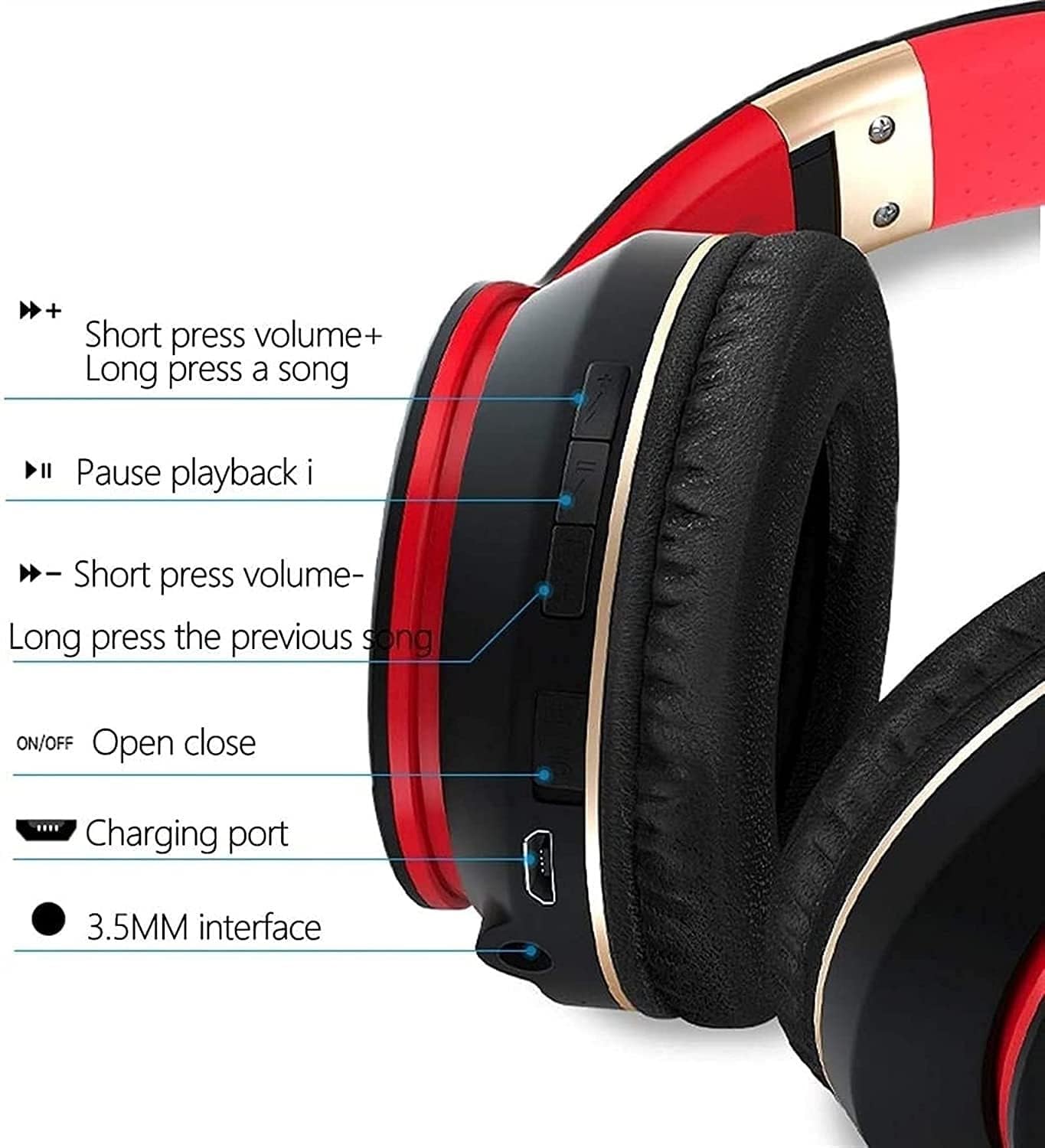 Auriculares for videojuegos, auriculares supraaurales for juegos con micrófono for PC Xbox One PS3 PS4, orejeras cómodas/micrófono con cancelación de ruido sonido envolvente, auriculares for computado