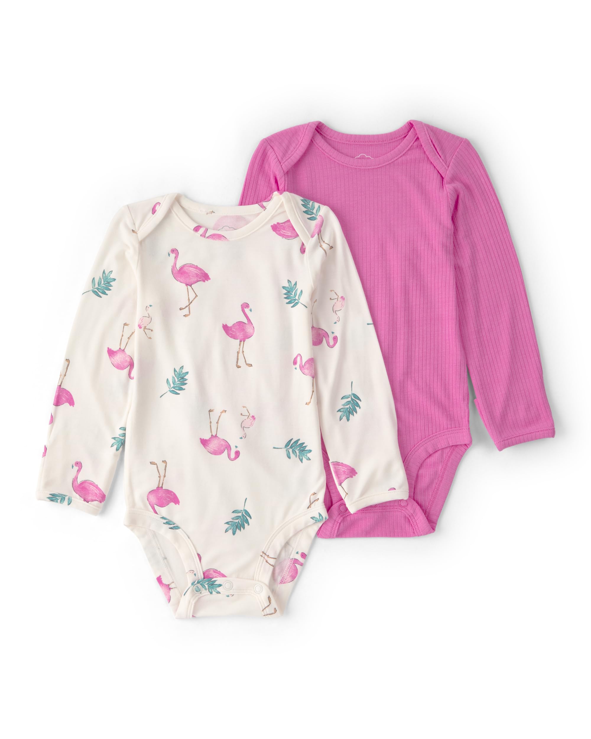 Carter's Baby Girls' Purelysoft 2-pack Long Sleeve Bodysuit
