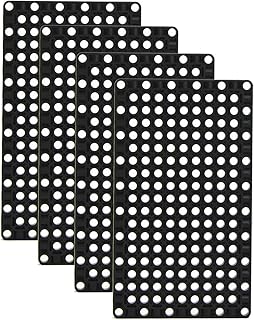 SSHLKBB Technical Panel 19x11 Classic Building Base Plates for Building Bricks Compatible with Major Brands Technical Parts Black ï¼ˆ4pcsï¼‰