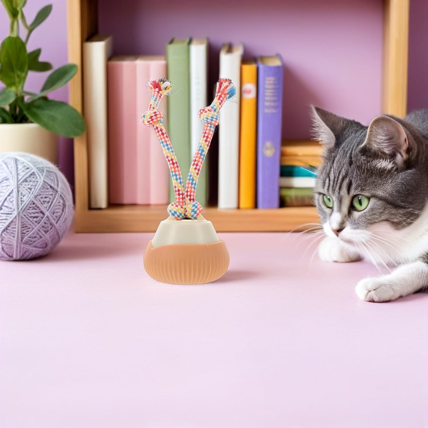OSALADI Smart Rotating PET Ball Toy for Dogs and Puppies, Plastic image 5