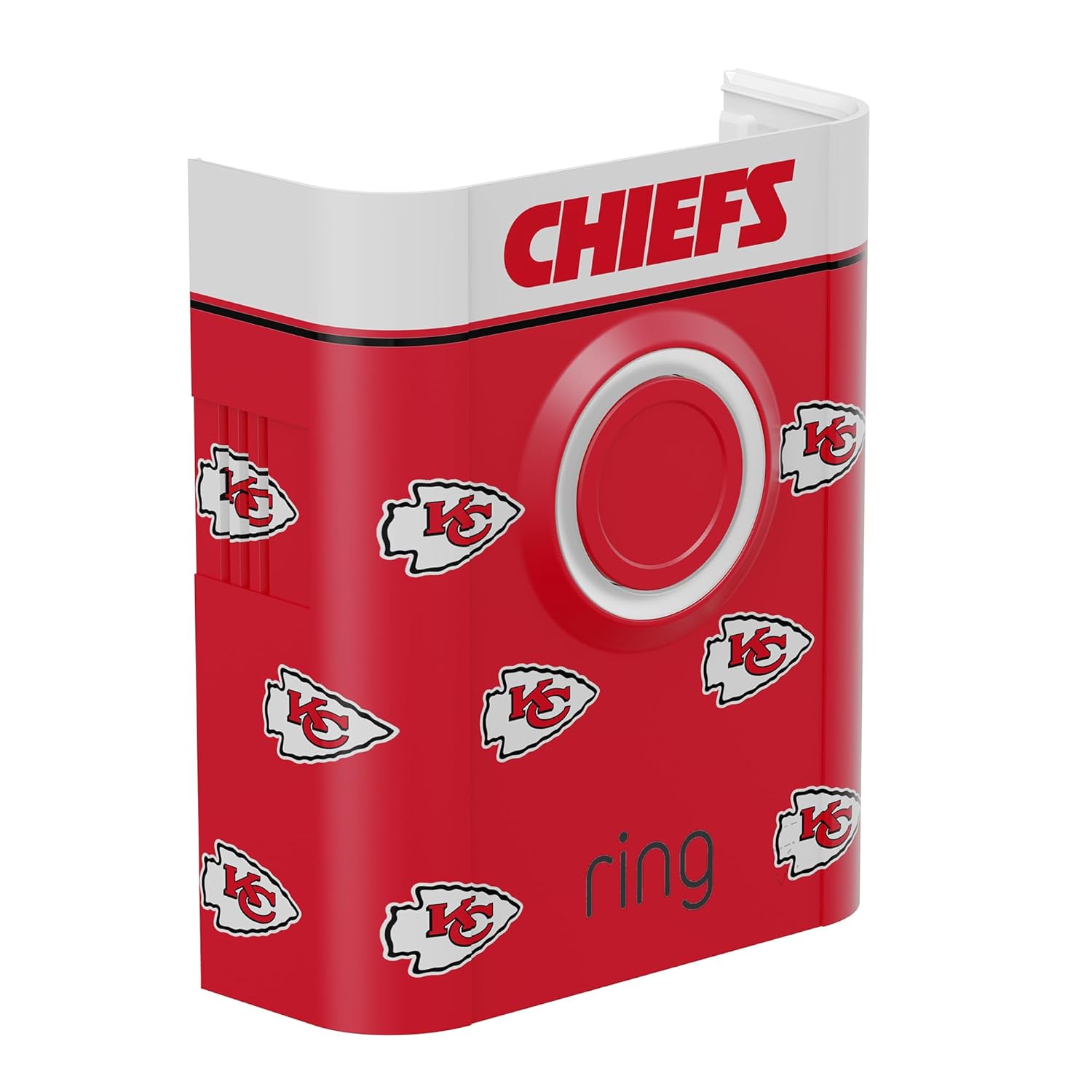 Ring Battery Doorbell Plus with All-New Official Limited-Edition NFL Faceplate | Kansas City Chiefs