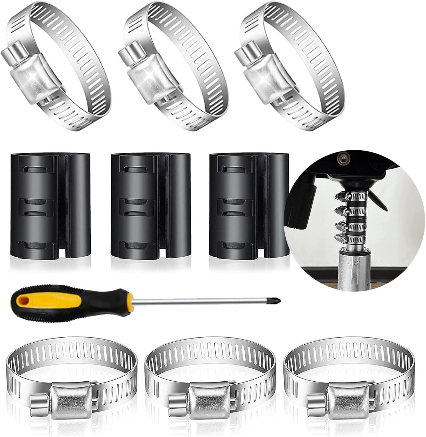 10 Pcs Fixing Sinking Office Chair Kit, Replacement Office Chair Gas