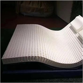 100% Natural Latex Topper Firm, 7 Zone Green Natural Organic Latex Mattress Topper Natural Latex Hybrid Mattress with Pressure Relief and Support,Queen,60"80"2"