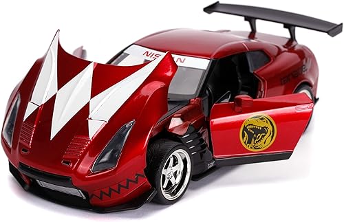 Miniatura 5 de Jada 1:24 Diecast 2009 Nissan GT-R con figura de Ranger rojo