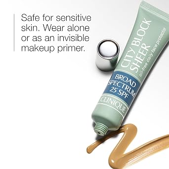 Clinique City Block Sheer Oil Free Daily Face Protector Broad Spectrum SPF 25 | Lightweight + Safe For Sensitive Skin
