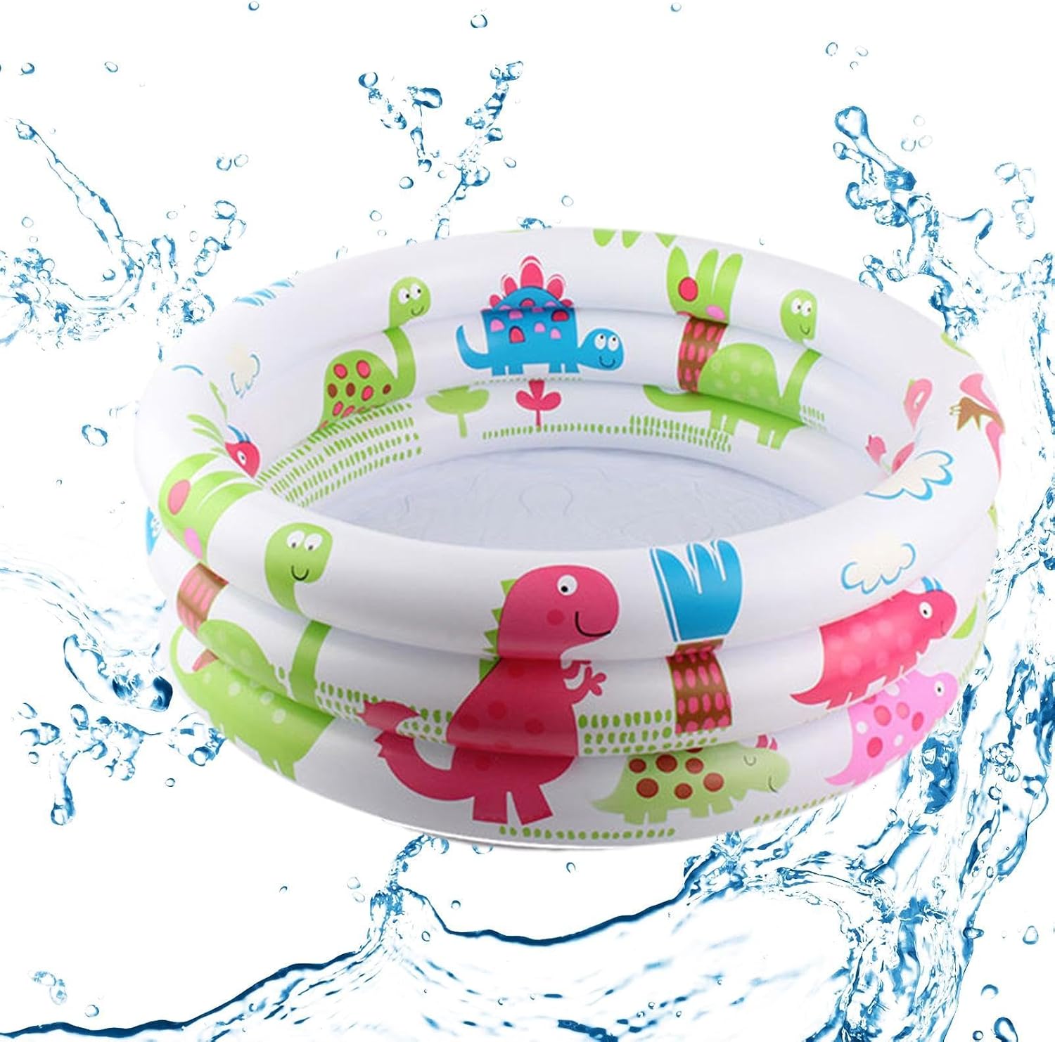 Ground Inflatable Pool, Compact Kiddie Bath Tub, Outdoor Summer Play | Swimming Pool for Summer Water Party Backyard Garden Lawn Ground Inflatable Pool, Compact Kiddie Bath Tub, Outdoor