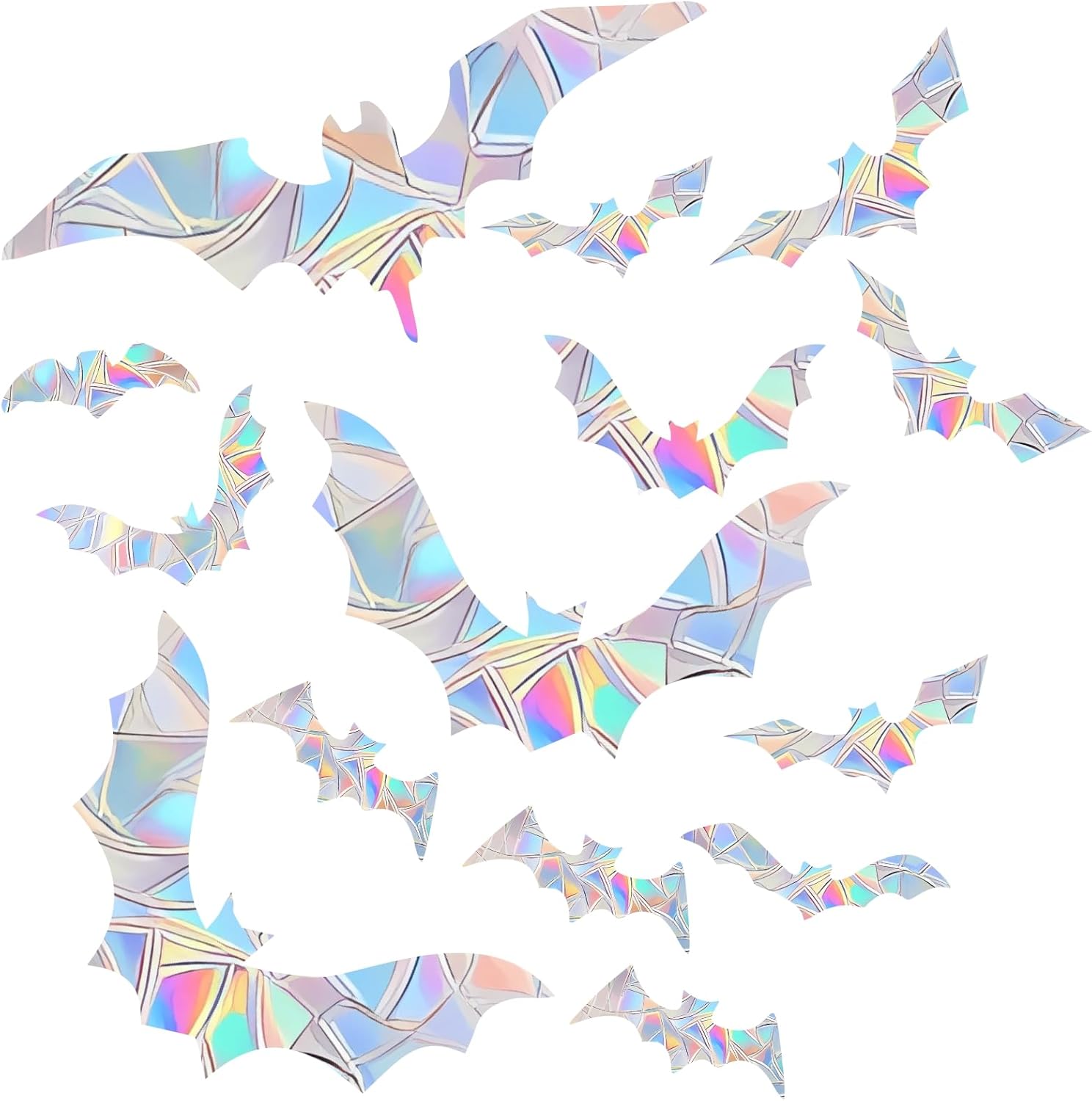 Amazon.com: 45PCS Halloween Bat Decoration Stickers for Bird Strikes ...