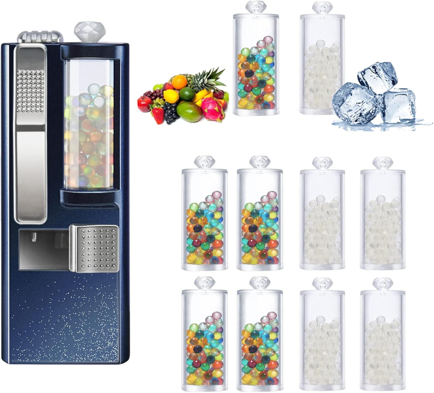 Menthol Beads,1000 Pcs Mixed Burst Beads + Cigarette Flavor Beads Metal