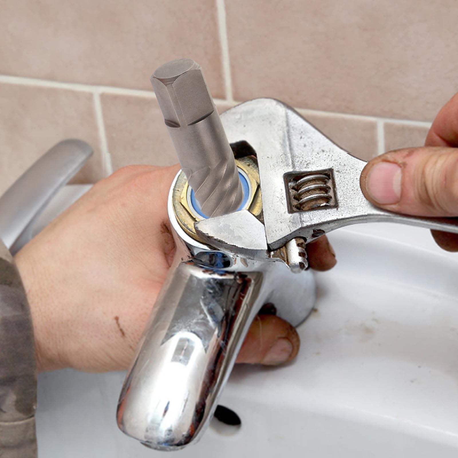 Estrattore per Viti Danneggiate Set per Facile Estrazione di Bulloni e Viti in Acciaio al Carbonio Plastica per Riparazioni Domestiche e Progetti Fai-da-te