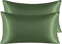 Vista 9 de NTBAY - Fundas de almohada de satén para cabello y piel, fundas de almohada sedosas de lujo con cierre de sobre.