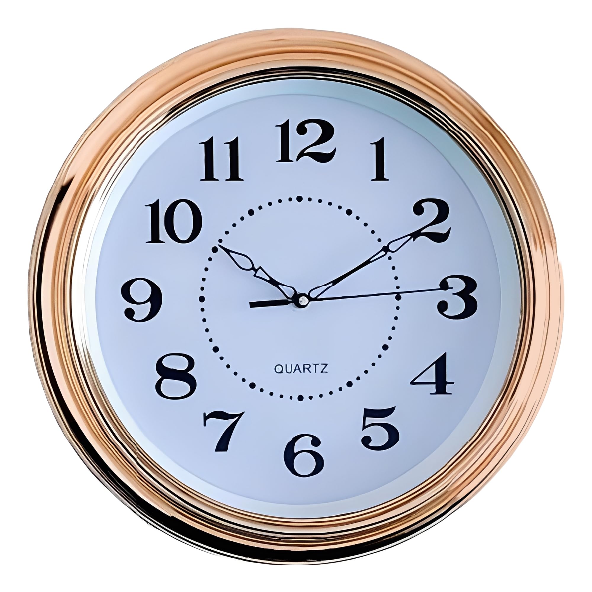 Horloge murale moderne dorée Ice Armor, objet de décoration haut de gamme