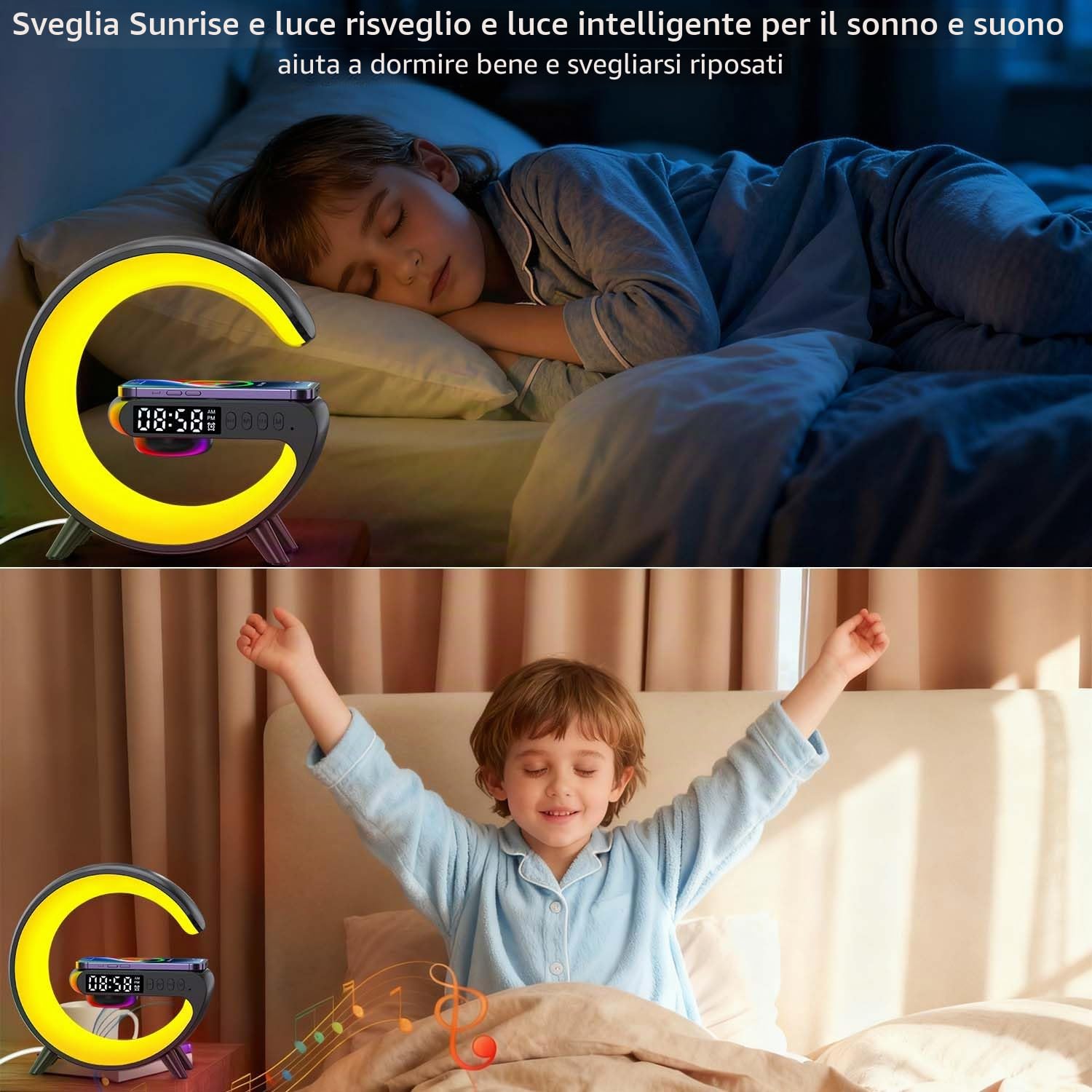 Nexstron Luce caricabatterie altoparlante wireless — immagine 6 di 12