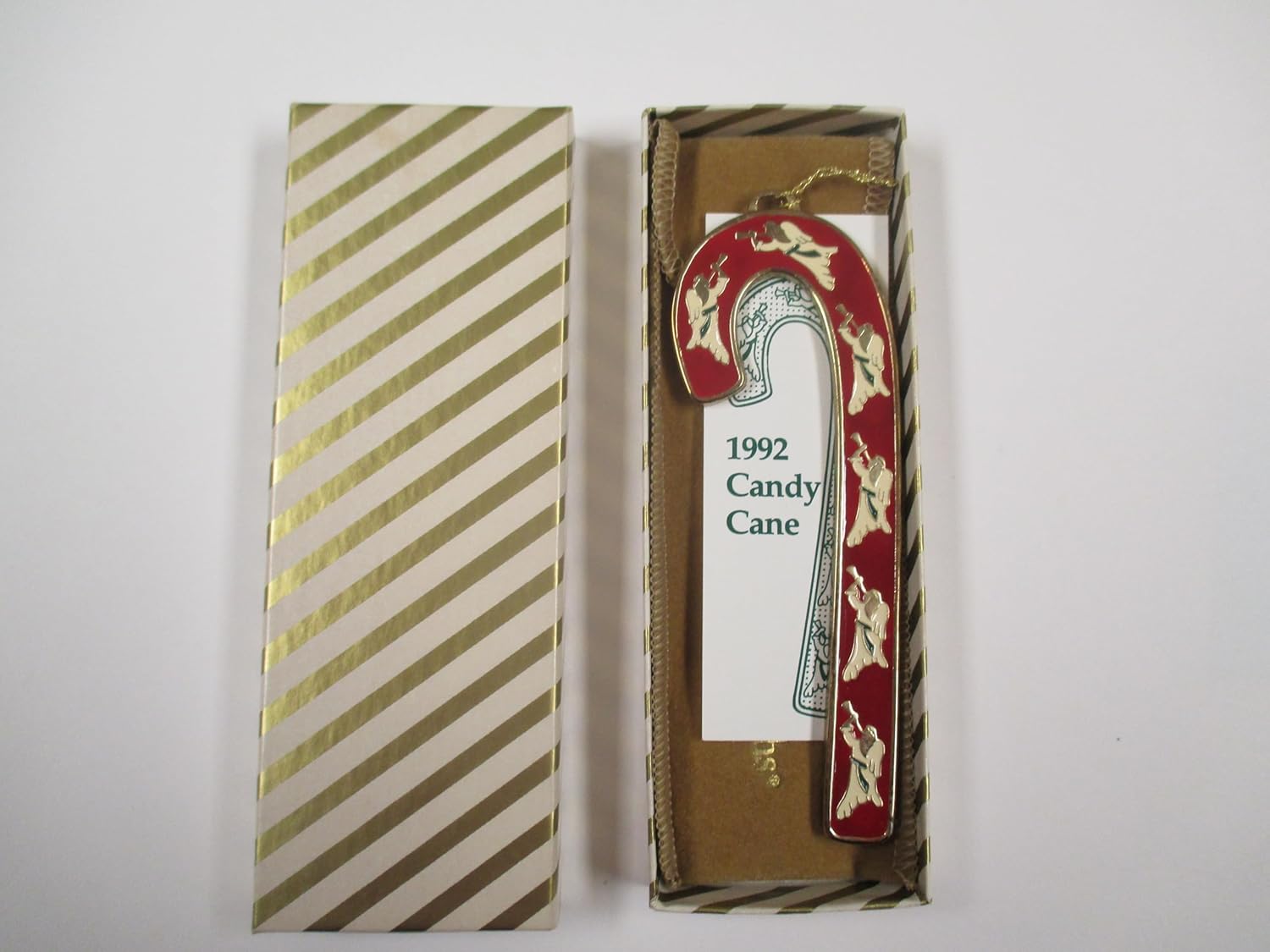 Wallace Candy CaneOrnament with Box, Collectible 918089