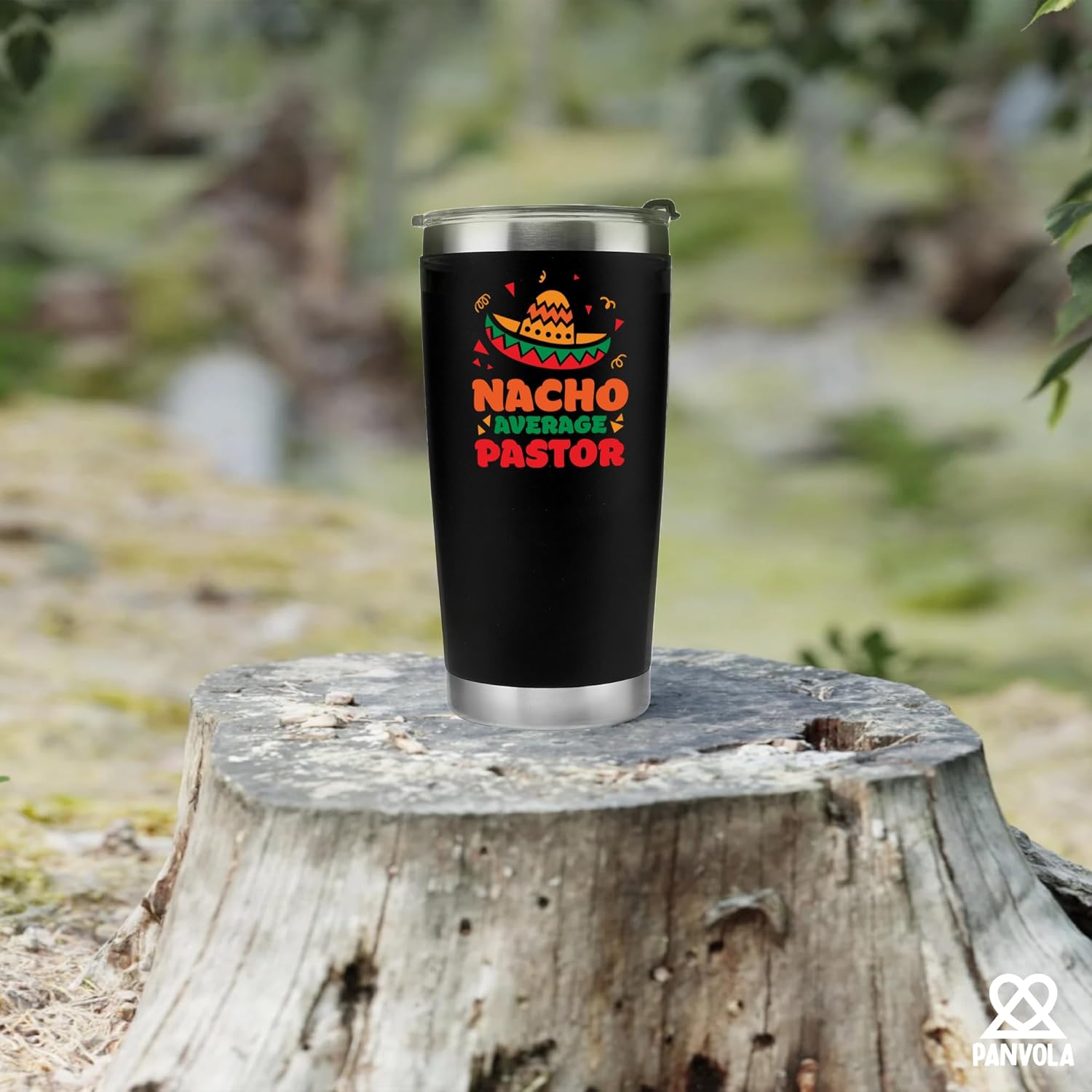 Nacho Average Pastor Funny Pastor Gifts Vacuum Insulated Tumbler Minister Ordination Preacher Appreciation Gifts Stainless Steel Removable Lid Travel Mug 20 oz Black - Image 6