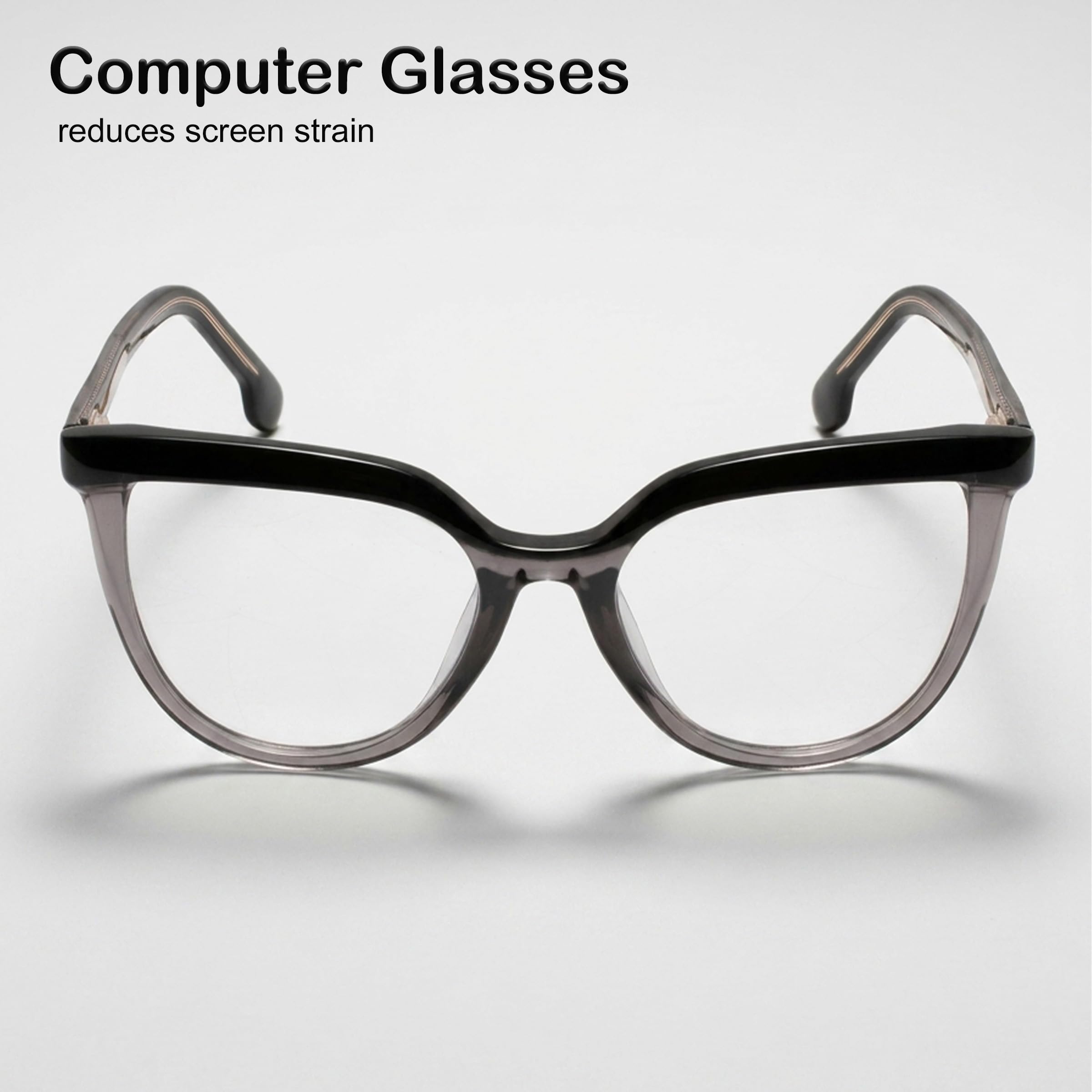 PERKEY Occhiali da vista per computer da donna con blocco della luce blu Cat Eye