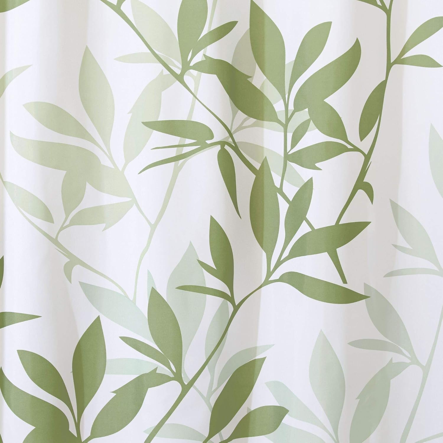 InterDesign Leaf Print Polyester Shower Curtain