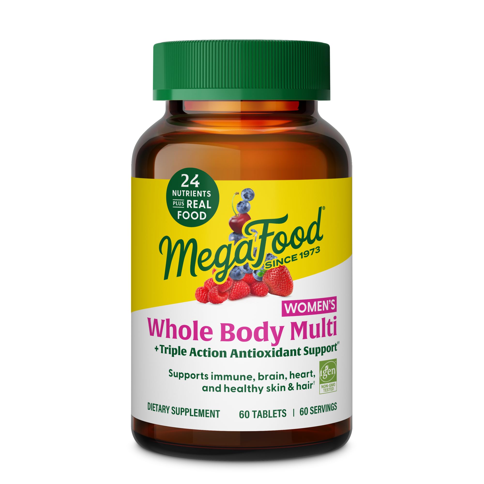 MegaFood Whole Body Methylated Multivitamin for Women, 60 Tablets 60 Count (Pack of 1)