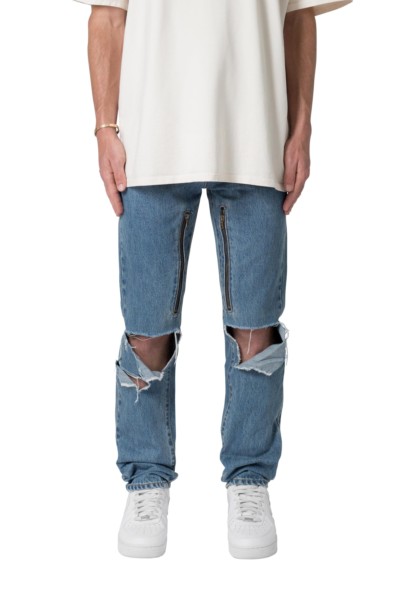 mnml Men's D530 Zipper Straight Denim