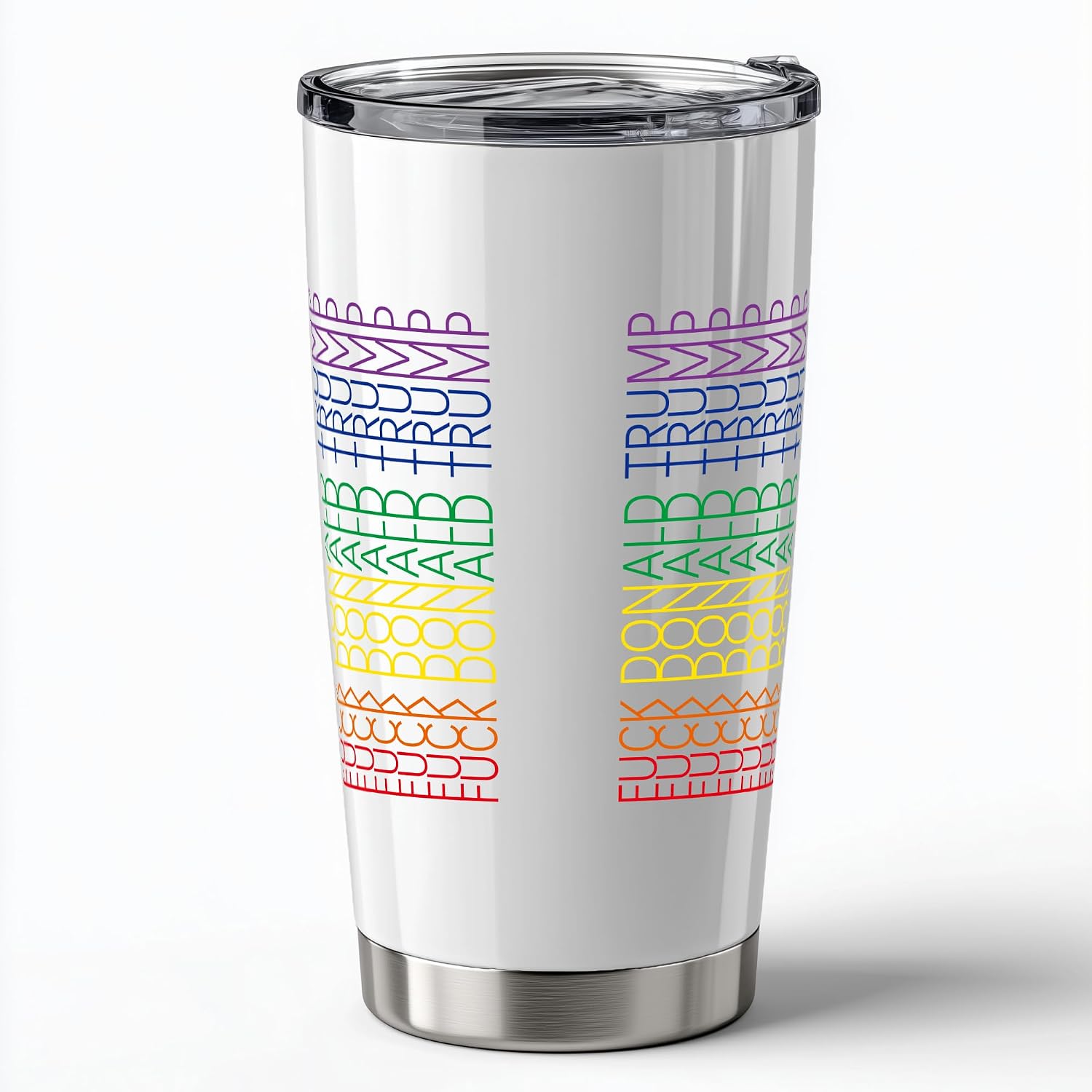 Funny Anti Trump 8647 Coffee Mugs 20oz - FDT Hidden Message Fuck Trump Travel Mug Gifts for Women, Men, Friends, Coworkers, Stainless Steel Tumbler, Leak Proof