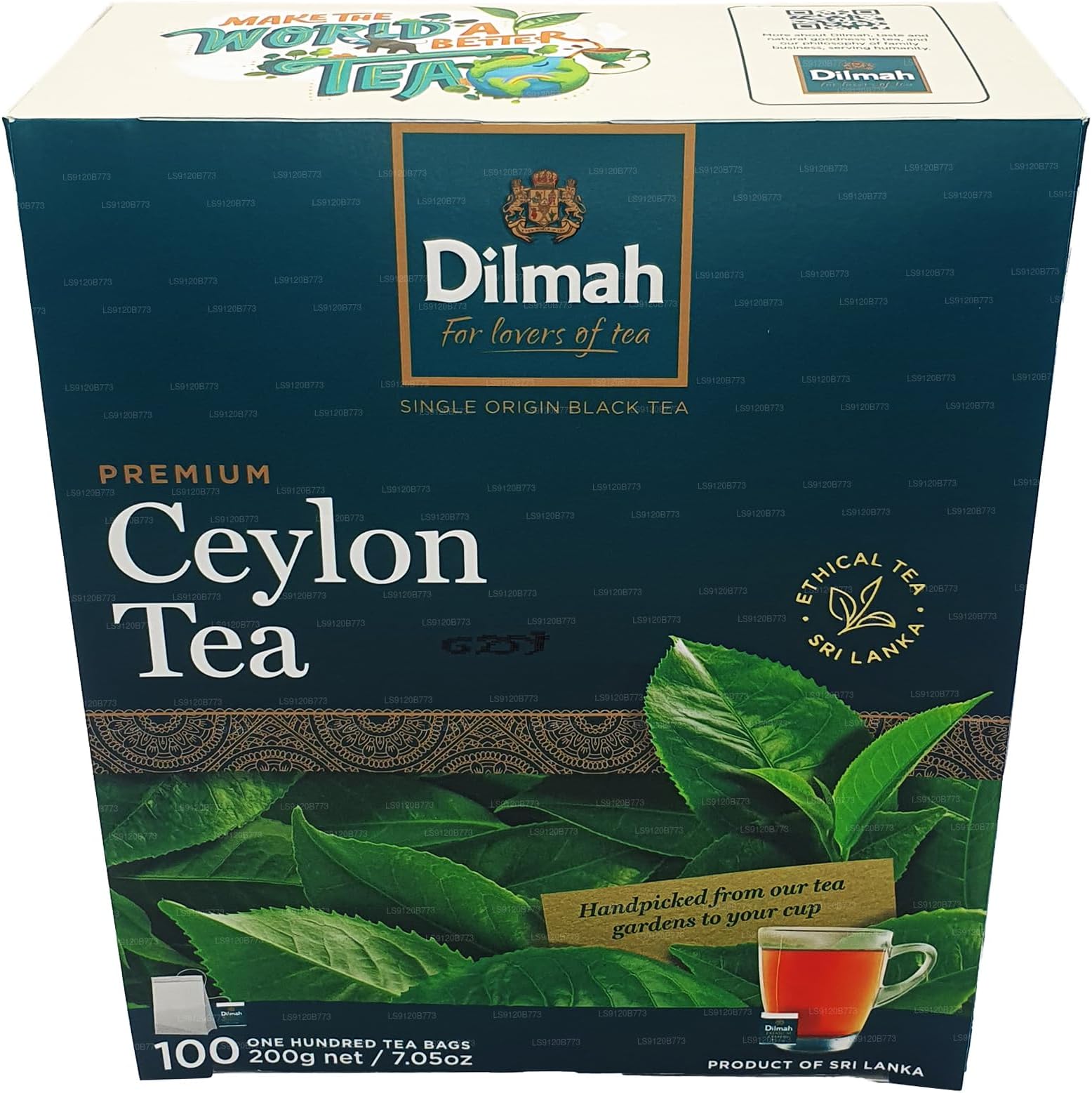 Dilmah Premium Ceylon Tea (200g) 100 Tea Bags