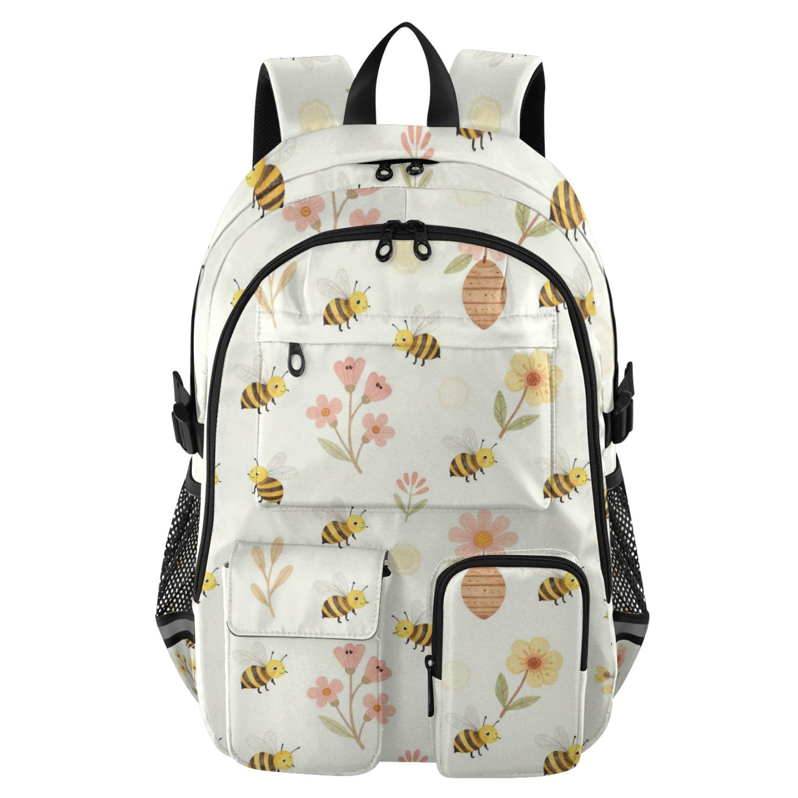 Mochila de viaje de margaritas ligera y cómoda para espalda de adolescentes 8