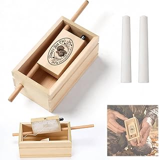 Push Button Turkey Call with 2 Chalk, Turkey Box Calls for Hunting, Poplar Gobbler Caller Realistic Soft Clucks Purrs Yelps, Spring Hunting Gear Accessories for Beginner and Pro Hunters