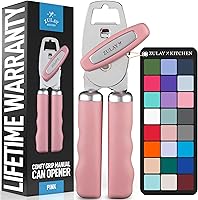 Vista 12 de Zulay Kitchen Abrelatas manual con abrebotellas con perilla giratoria