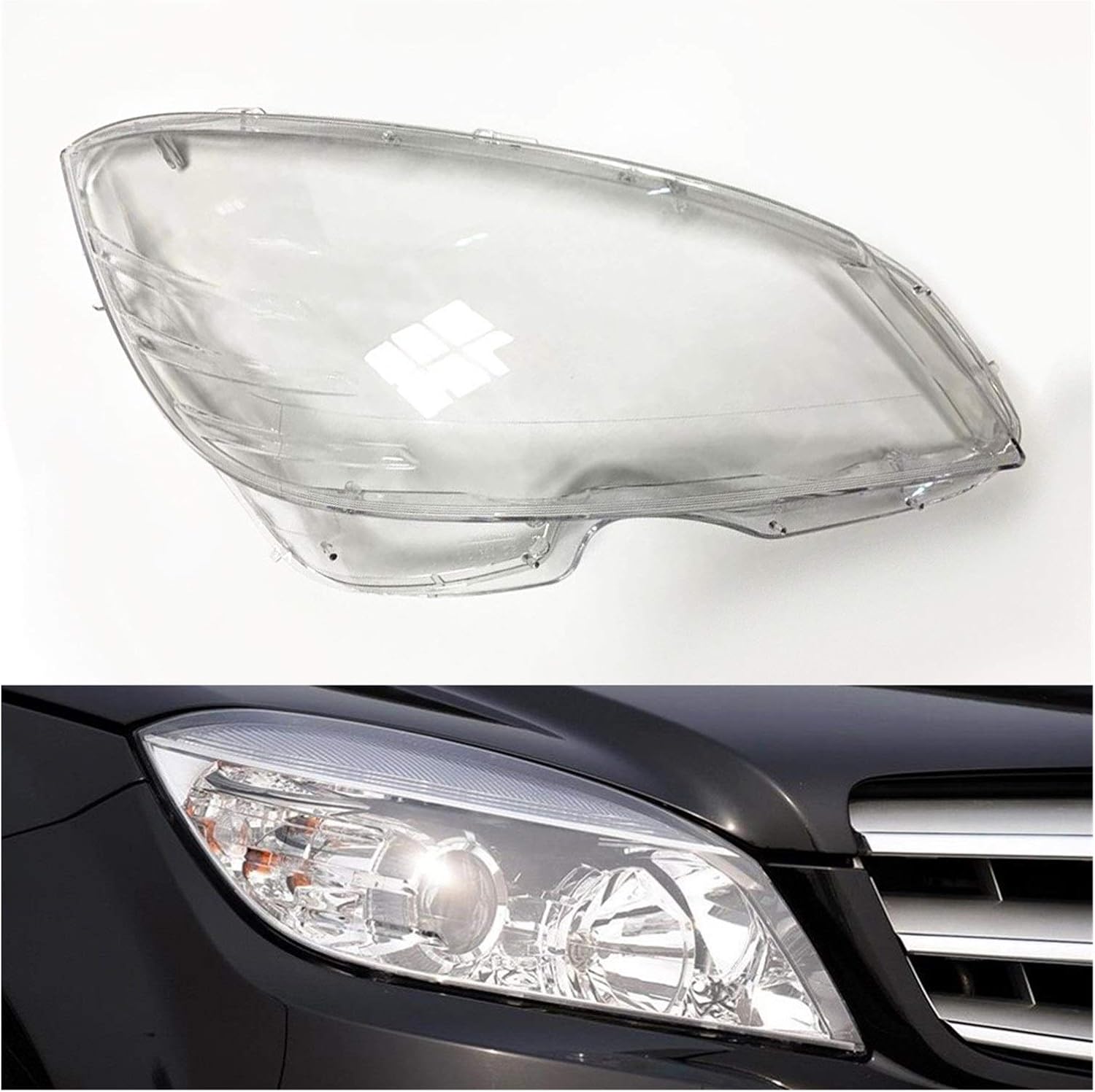 ヘッドライトレンズカバー 自動車のヘッドライトカバー車ヘッドライトレンズのフィット感のためのメルセデス ベンツw4 お金を節約 C180 C0 C2 C280 Sider C300 Color 07年 10年の車のヘッドライトレンズ交換する自動シェルカバー カバーヘッドランプの 交換