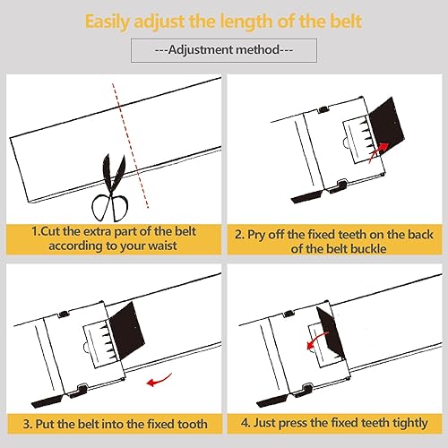 Miniatura 7 de Founders & C Cinturón para hombre, 2 unidades, vestido de cuero con trinquete con hebilla deslizante de 1 38 pulgadas en caja de regalo