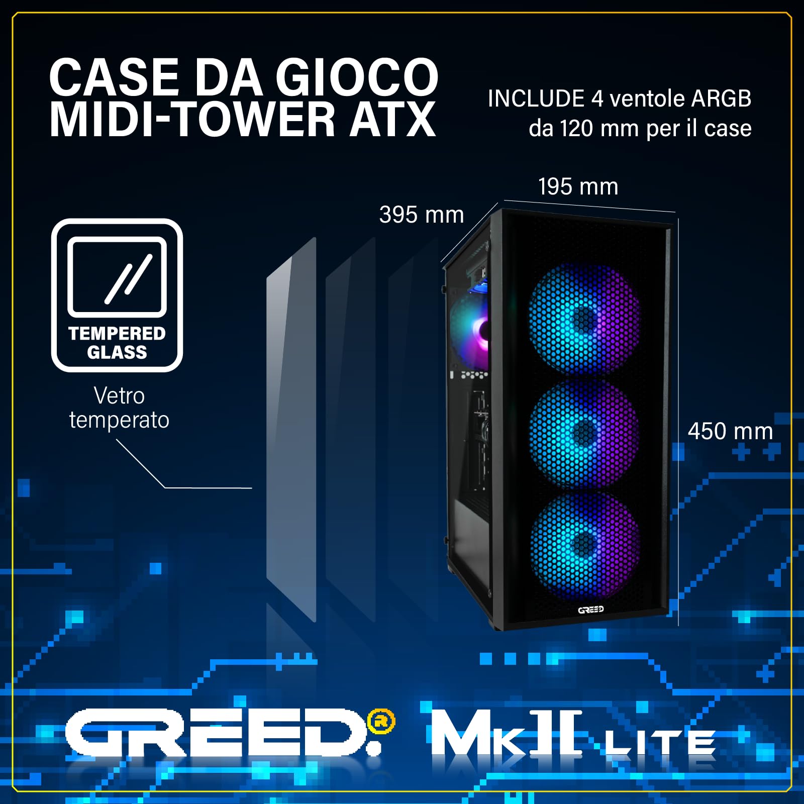 Gaming PC Intel i5 10400F Nvidia RTX 3050 4K 16GB 512GB SSD - Dettaglio