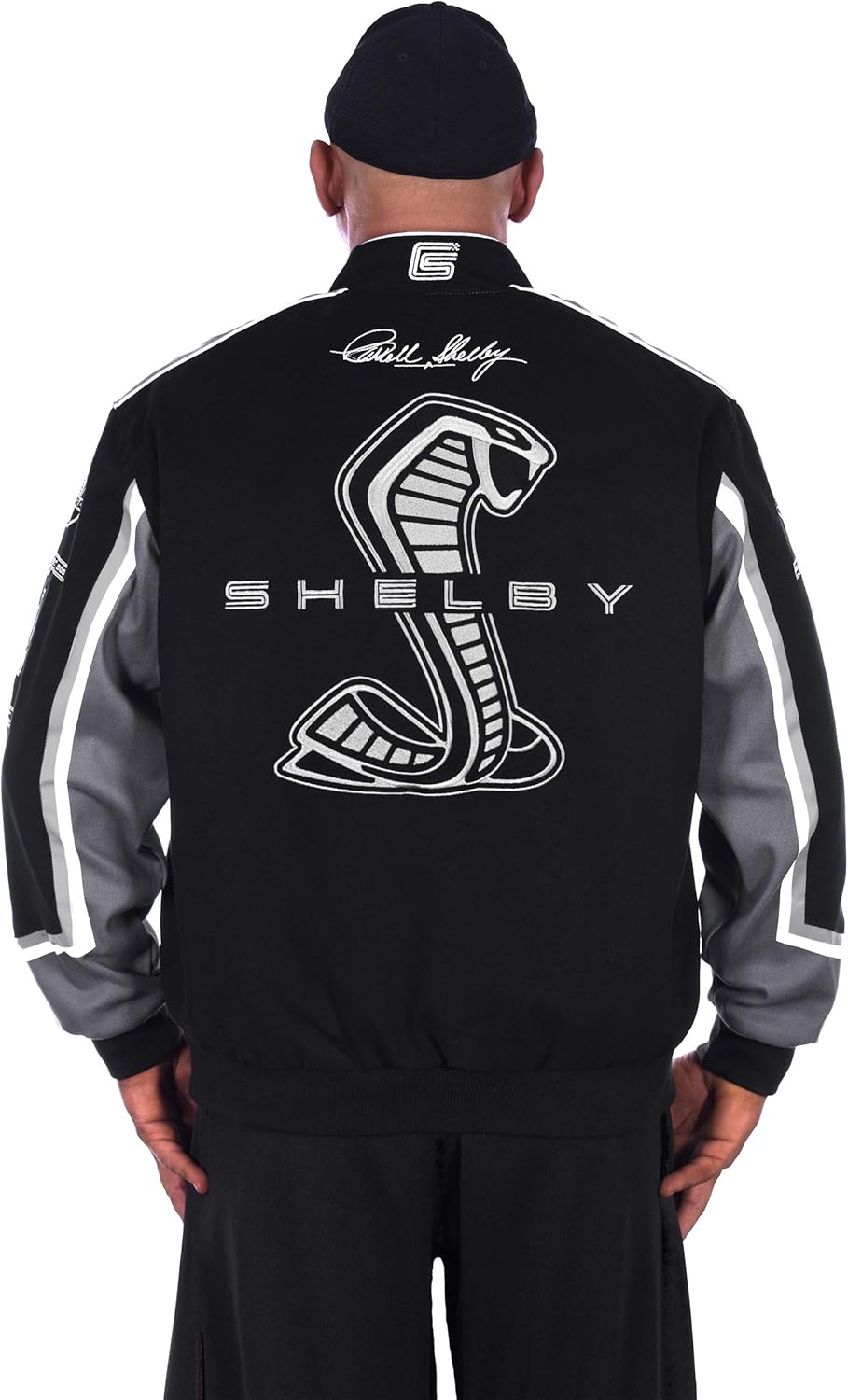 JH DESIGN GROUP Shelby Logo Embroidered Twill Jacket - Cotton Winter Jacket for Men