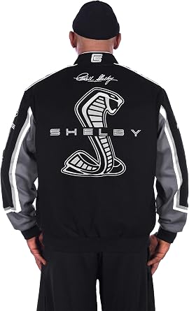 JH DESIGN GROUP Shelby Logo Embroidered Twill Jacket - Cotton Winter Jacket for Men
