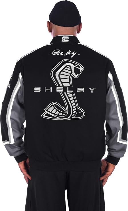 JH DESIGN GROUP Shelby Logo Embroidered Twill Jacket - Cotton Winter Jacket for Men