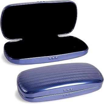 Hifot Metal Eyeglass Case Hard Shell, Aluminum Spectacles Box Sunglasses Case for Men Women, Reading Glasses Holder