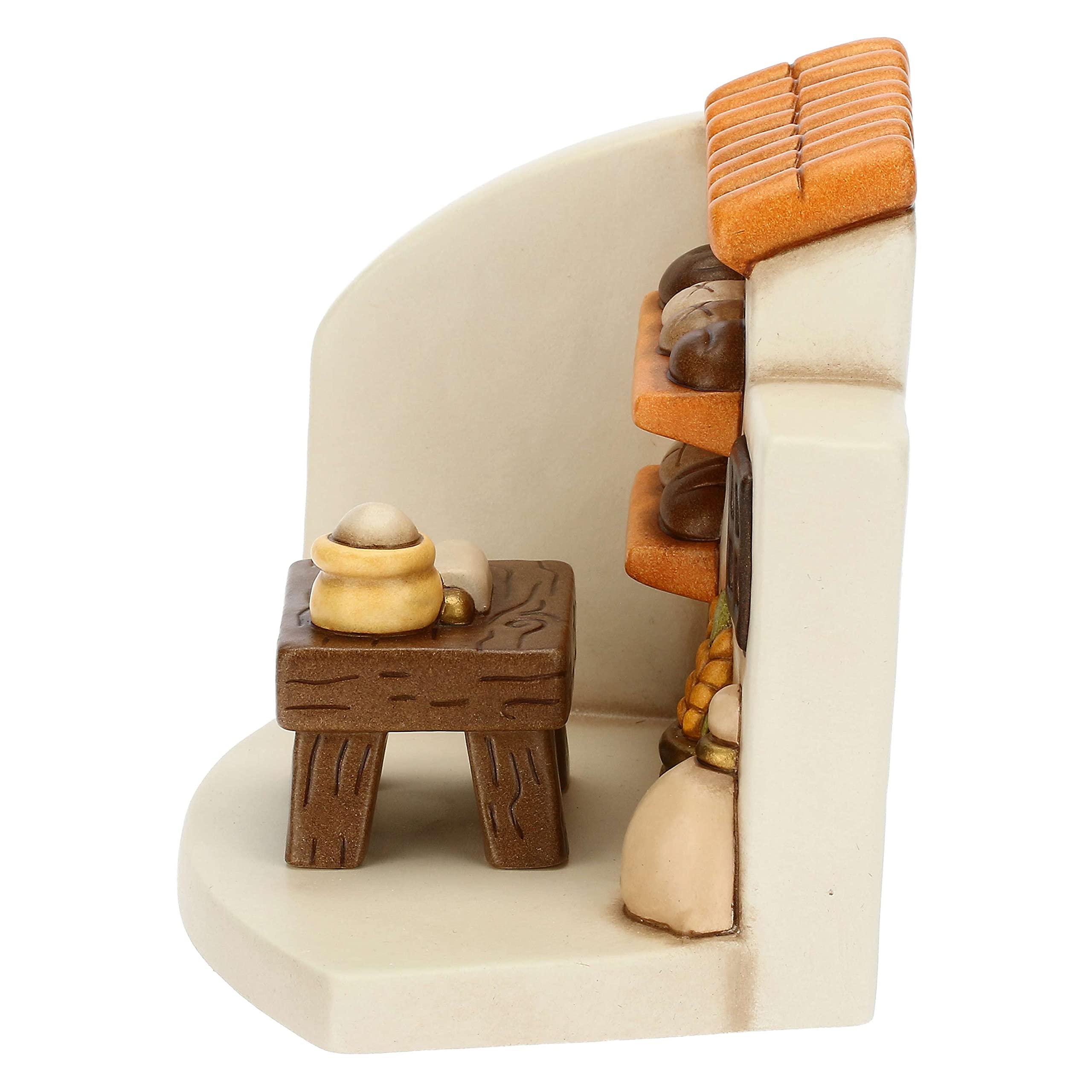 THUN Carretto Di Barili Presepe - Ceramica Decorata A Mano, 6.3x5.1x5.9 Cm, Decorazione Natalizia - Foto 6