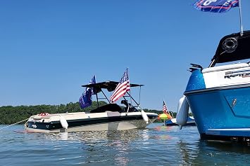 Big Air Super Shadow Wakeboard Tower Bimini Top - 76 x 76 - Mounts Over Existing Wake Tower