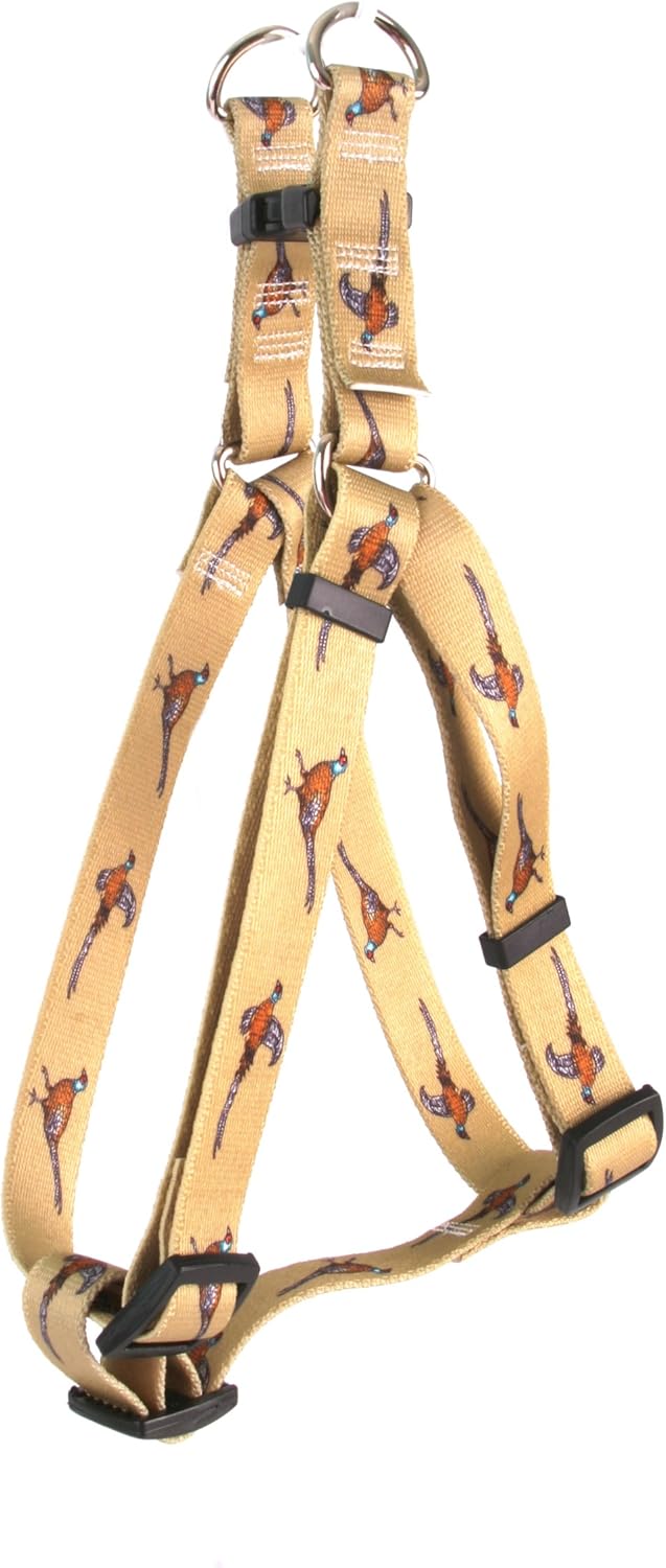 Yellow Dog Design Zebra Green Step-In Dog Harness-Size Large-1" Wide and fits Chest Circumference of 25 to 40"