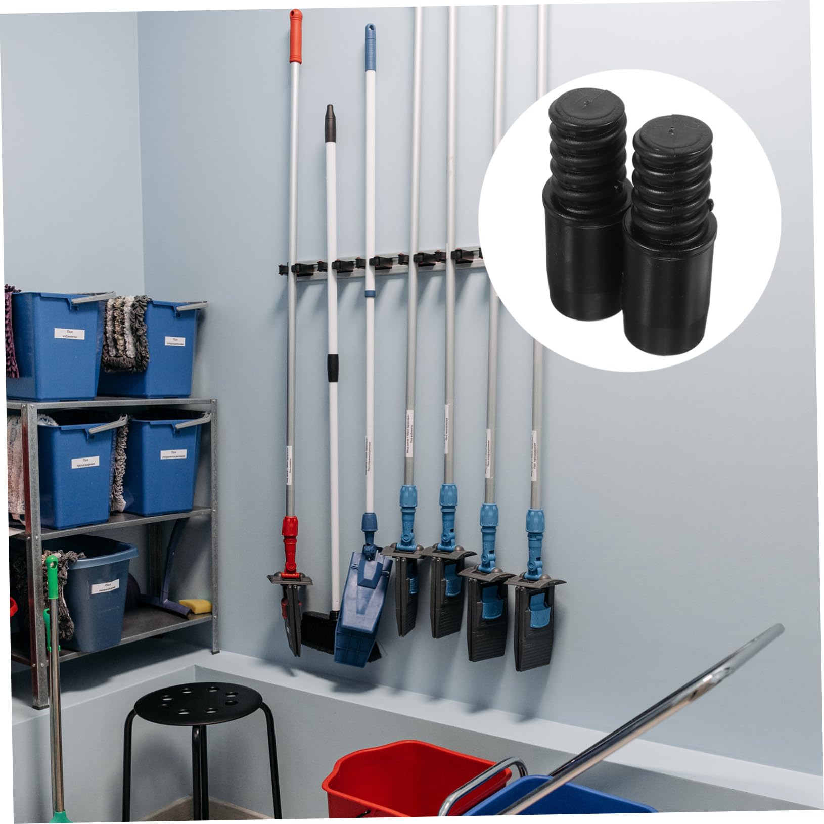 Produktbild von BESTYASH Heavy Duty Besenstiel-Adapter – Universelles Gewinde, Passend Für 1-Zoll-Teleskopstangen, Für Mopps & Bürsten
