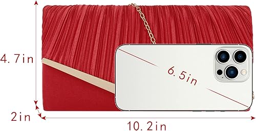 Miniatura 10 de Queena Bolso de mano de noche con purpurina brillante para mujer bolso de cadena para boda fiesta de graduación regalo para mamá esposa novia 3909