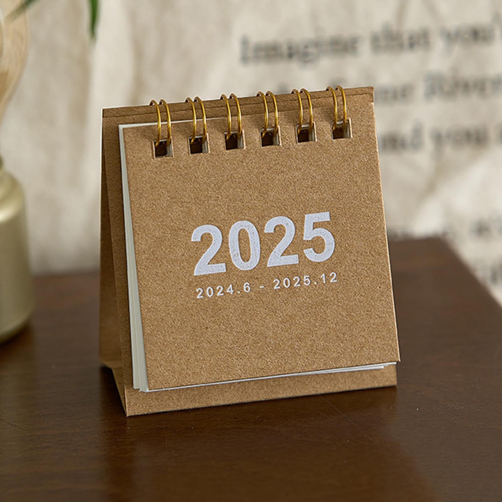 Calendario Da Tavolo 2025 - Con Blocco Note, Girevole, Mensile, Per Casa O Ufficio, Design Creativo Con Animali