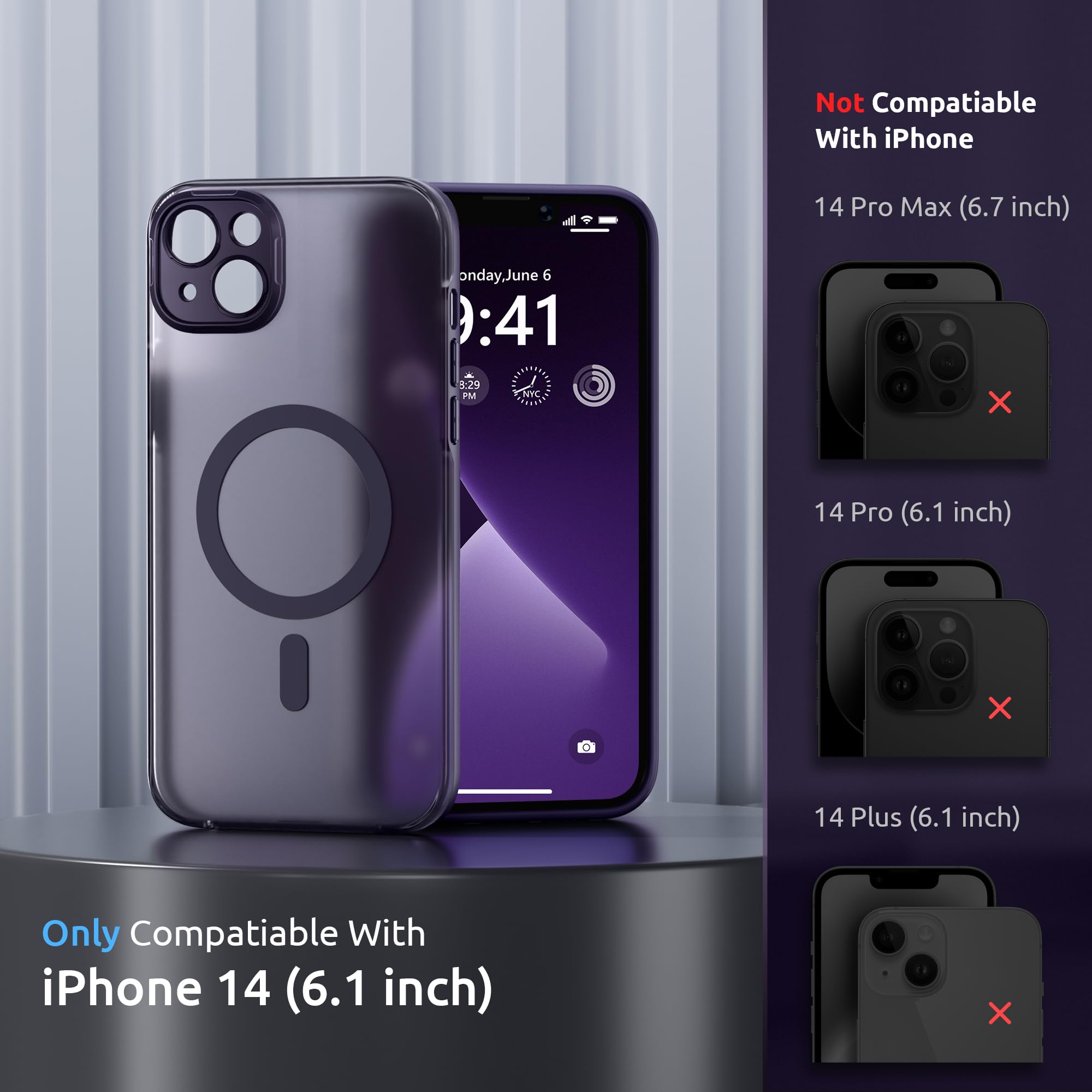 SURPHY Made For IPhone 15 Pro Case Compatible With MagSafe