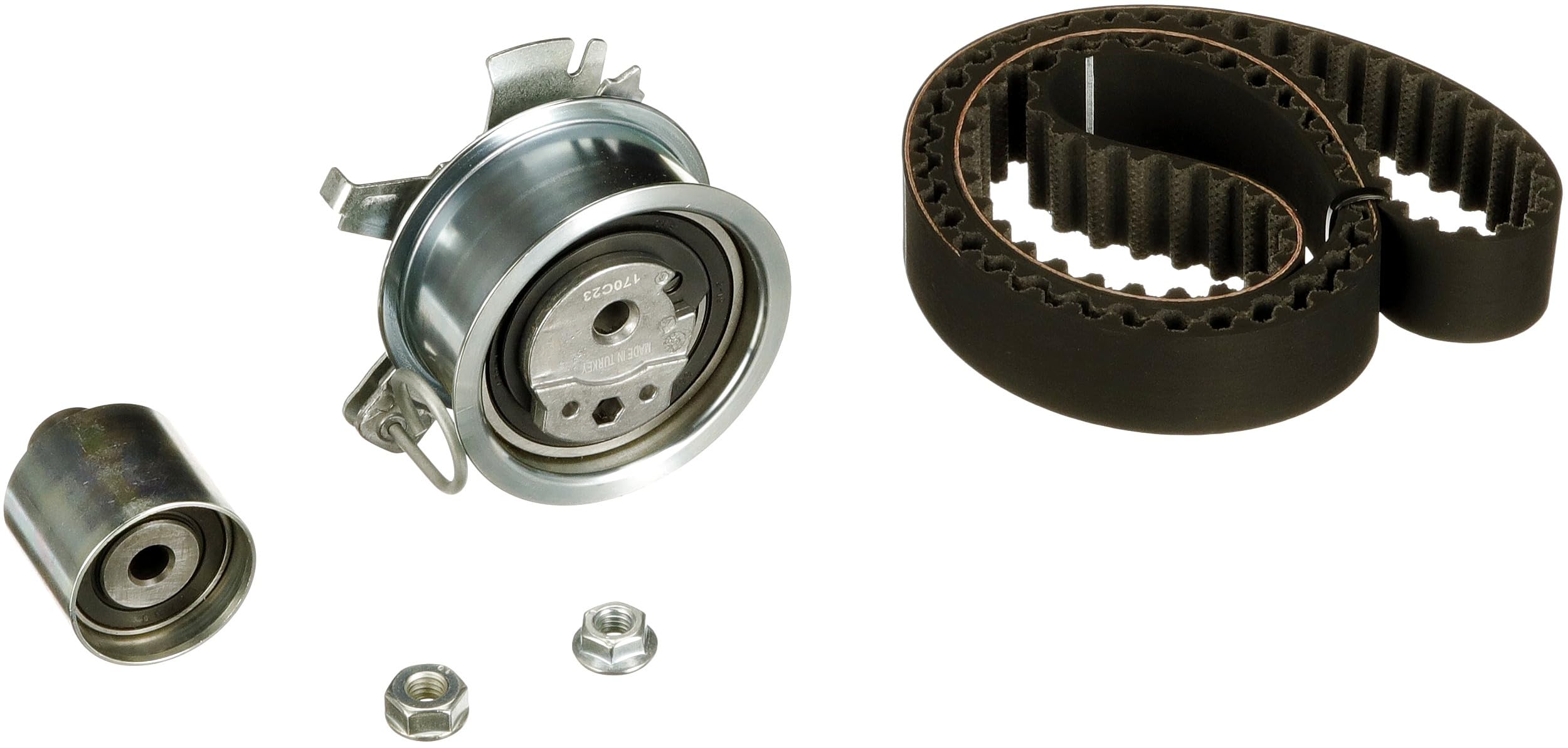 GATES Kit cinghia di distribuzione K055569XS N° denti: 120 30mm 1143mm Compatibilità con VW Golf IV Hatchback 1J1 Golf V Hatchback 1K1 POLO 9N TOURAN 1T1, 1T2 Transporter V Van 7HA, 7HH, 7EA, 7EH