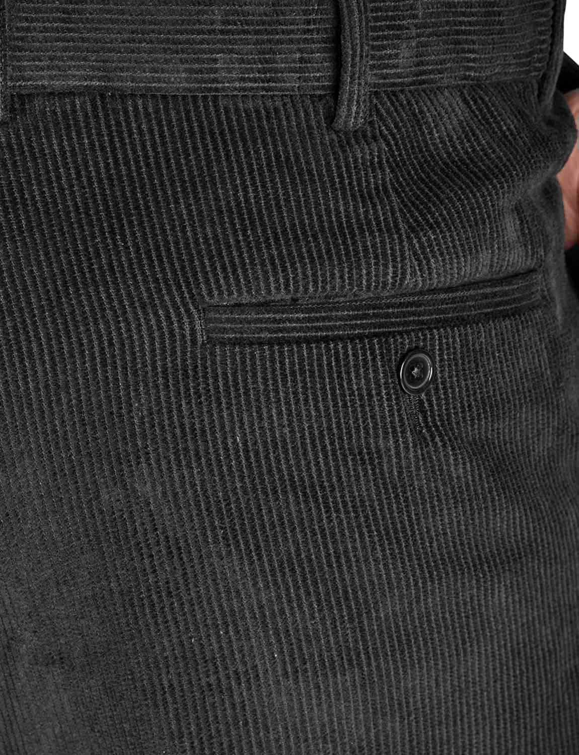 Chums Men's HIGH-Rise Pants Luxury Cotton Corduroy Trousers - Image 8