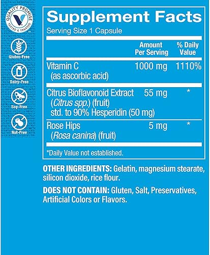 Miniatura 2 de The Vitamin Shoppe Complejo C-1000 1,000 MG, antioxidante que apoya la salud inmune y cardiovascular (300 cápsulas)