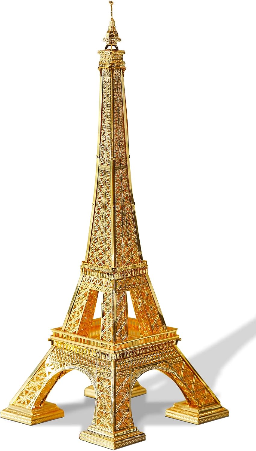 Piececool 3D Metal Puzzles for Adults, Upgraded Eiffel Tower Architecture Building Kits, Creative Home Decor DIY Crafts 3D Metal Models Kit for Famliy Time