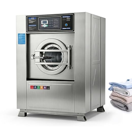 TECHTONGDA Commercial Washer and Dryer Industrial Washing Machine for Laundry Washing Dehydrating Drying 3-in-1 Commercial Washer Machine 44LBS Capacity for Workshop/Hospital/Hotel 220V 3PH