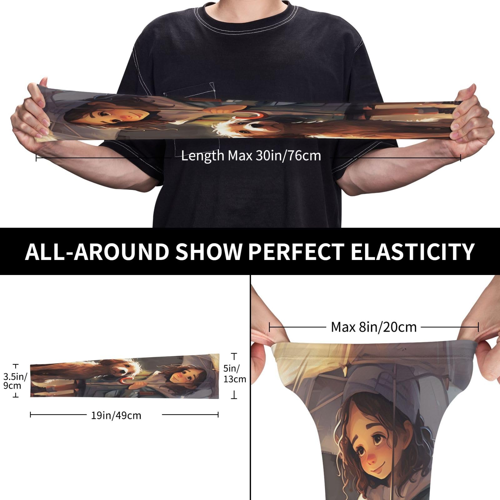VTCTOASY Arm Sleeves for Men Women UV Sun Protection Sleeves Girl Dog in the Rain Arm Sleeve Cooling Tattoo Cover